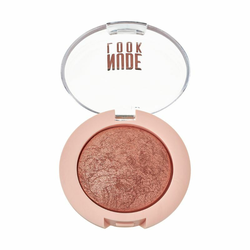 Nude Look Matte & Pearl Baked Eyeshadow Golden Rose 02