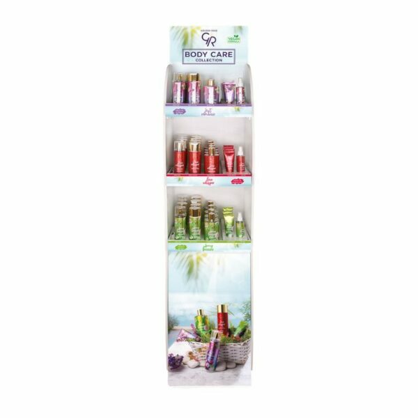 Body Care Collection Display Golden Rose