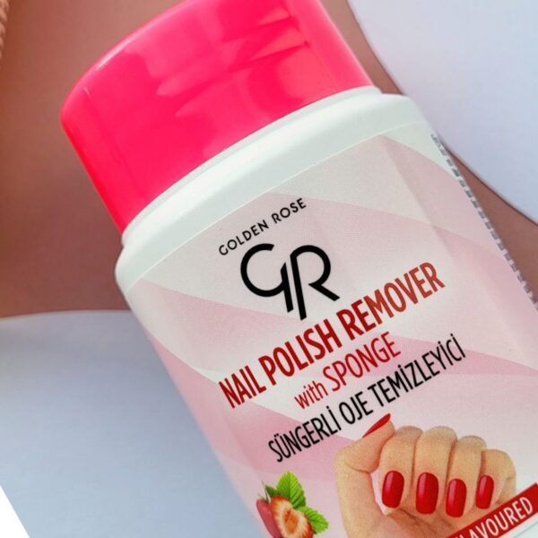 Nail Polish Remover Strawberry Sponge Golden RoNail Polish Remover Strawberry Sponge Golden Rose afbeelding 2