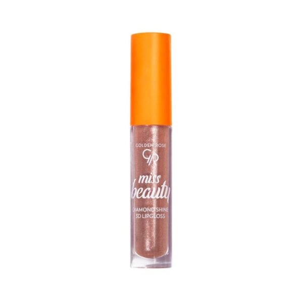 Miss Beauty Diamond Shine 3D Lipgloss Golden Rose 03