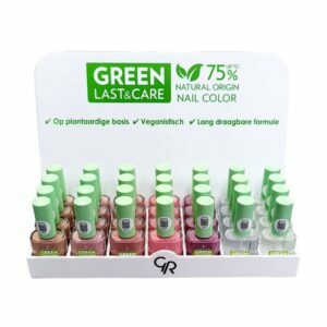 Green Last & Care Nail Color Display Naturally beautyful