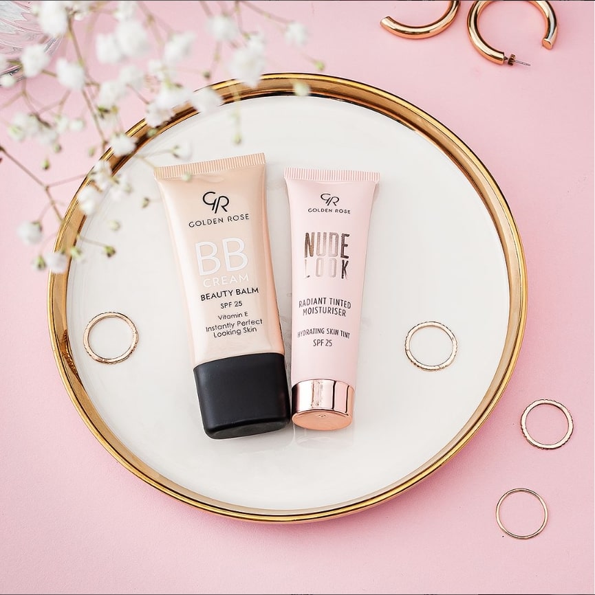 Bescherm je huid met SPF in je Make up producten Golden Rose BB cream SPF25