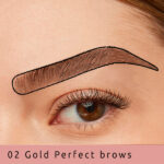 Easy Brow Eyebrow Sticker keuze Gold Voorbeeld
