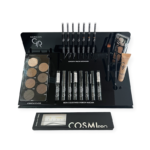 Easy Brows Expert Display Starter met 9 Eyebrow Kits, Tinted Mascara en Highlighter voor Salons en winkels.