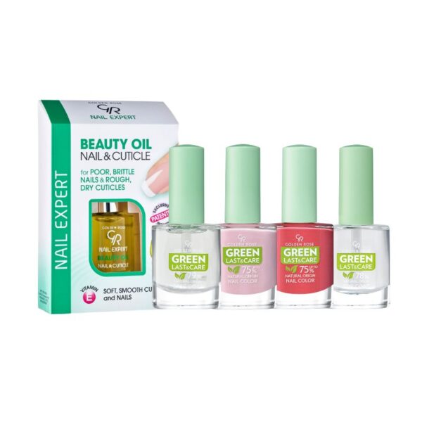 Nail Color & Shine Set Golden Rose