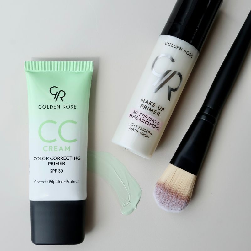 Basis Primer Set cc cream green en matteprimer