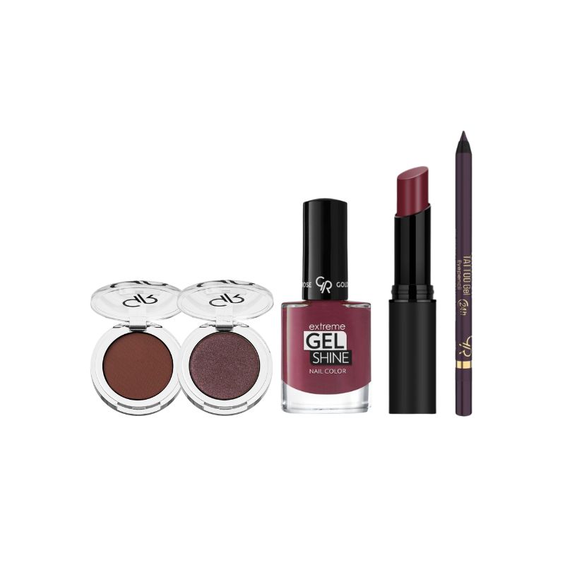 burgundy make-up set 1 inhoud cadeau pakket