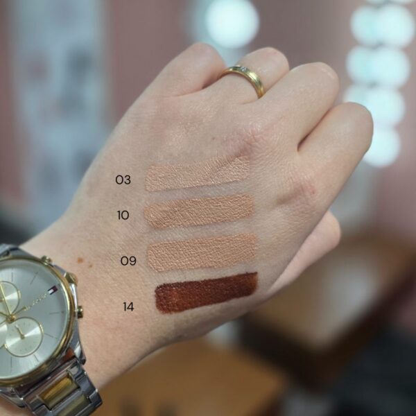 Just Touch Liquid Concealer Golden Rose kleuren swatche