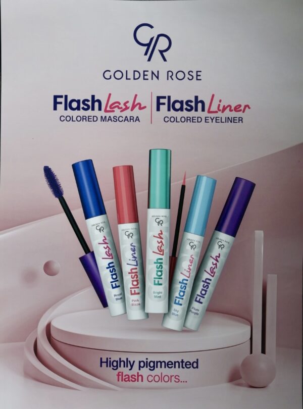 Poster Golden rose cosmetics Promotie Salon