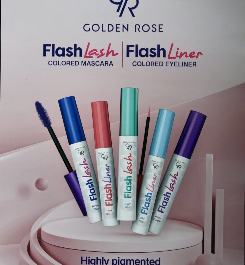 Poster Golden rose cosmetics Promotie Salon